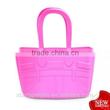 Popular fashion shopping handbags silicone