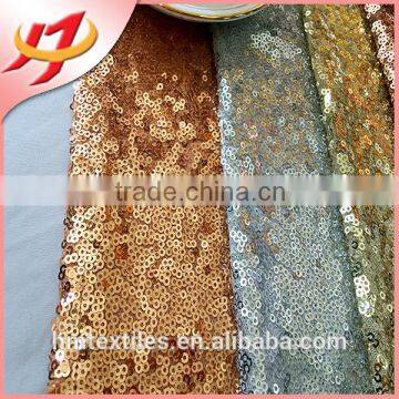 Cheap Glitter Shiny Gold Sequin Laser Cut Felt Table Runner photo-3