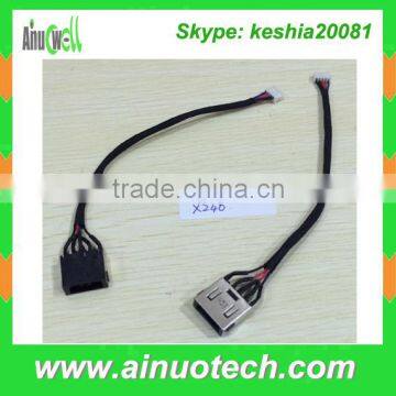 Laptop DC Jack for Lenovo X240 FRU 04Y1680 power jack with Cable laptop female connector