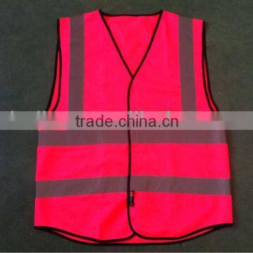 pink reflective safety vest