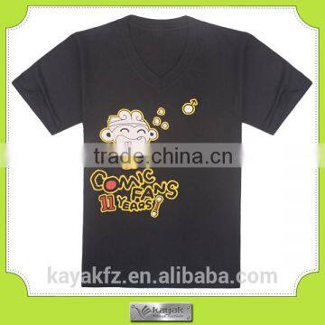 custom v neck boy cotton round neck cheap t-shirts