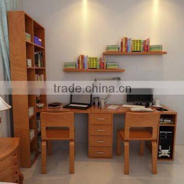 two persons work table