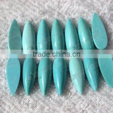 Hot Sale Blue Turquoise, Gemstone Pear Cabochons for Jewelry Setting photo-6