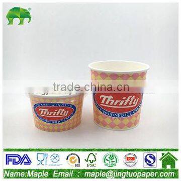 ice cream packaging steel bowls and paper food boxes