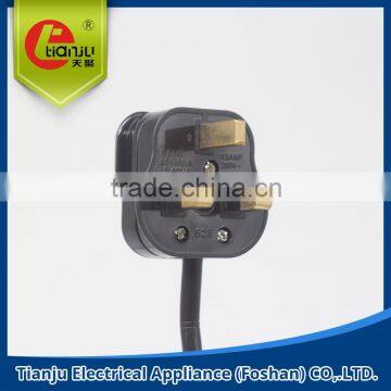BS UK standard power plug power plug power cable power cord with certificate