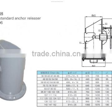 German type anchor chain releaser DIN81860 casting steel