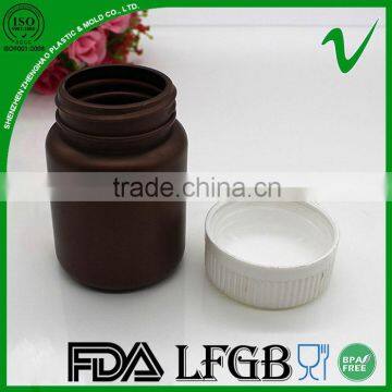 Pharmaceutical Grade Amber Plastic Capsule Bottle 80ml With Screw Cap photo-3