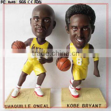 Custom NEW Cool 4inch player bobble head toy/4" plastic bobblehead toy resin bobble head figure custom made in China