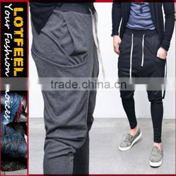 Side Open Pocket Smooth Baggy Sweatpants (LOTG209)