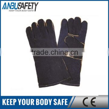 safety protection full palm cow split leather gloves fully lining