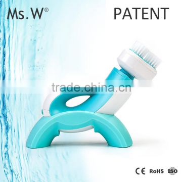 2016 New Arrival Ms.W Electric facial cleansing brush as seen on tv with variable rotation head