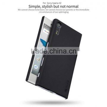 Newest Nillkin Super Frosted Shield Case Back Cover For SONY XPERIA XZ High Quality MATTE Case SANDSTONE TOUCHING CASE