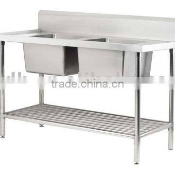 Stainless steel work table with sink,sinkbench