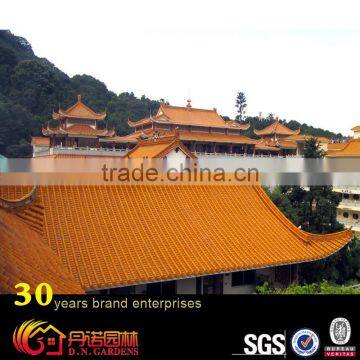 Glazed Chinese roof tiles for restoration of ancient Buddhist temples