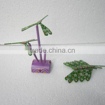 Balancing bamboo dragonfly, painted, customized size made in Vietnam