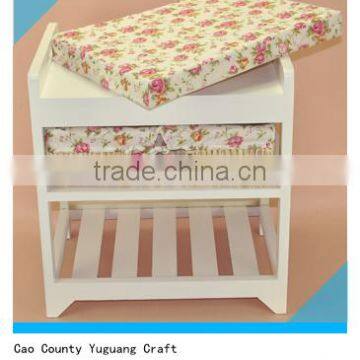 Single Seat Wooden Shoe Storage Cabinet With Drawers for Living Room Decor