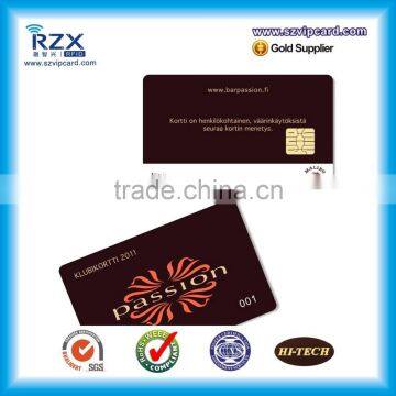 Offset printing plastic PVC smart card with SLE4442 chip