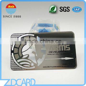 Luxury Electroplate Matt Black Metal VIP Card photo-2