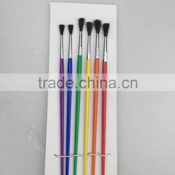 6pc Art Nylon Brush, Oil Painting Brush With Aluminium Ferrule. Trade Assurance. photo-2