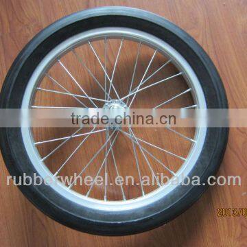 16 Inch Airless Aluminum Bicycle Wheel pu Foam Tires photo-2