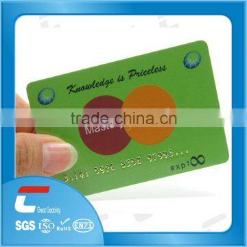 small embossed pvc card