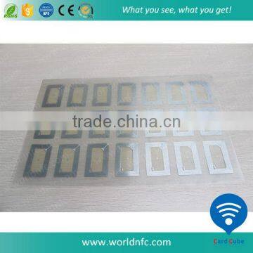 3x7, 2x5 Layout 13.56MHz/860~960MHz RFID Inlay For Smart Card