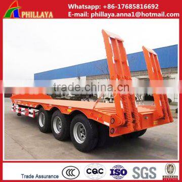 30 ton 40 50 tons Heavy Duty Low Bed Truck Low Flatbed Semi Trailer Trucks And Trailers