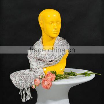 Fashion Fiberglass Yellow Female Mannequin Head For Scarf Display photo-6
