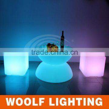 Indoor and Outdoor Used Seating Illuminated LED Cube Furniture photo-5