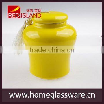 Colorful Ceramic Tea Canister Container Storage Jar photo-4