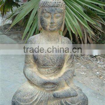 Female buddha statue with resin material