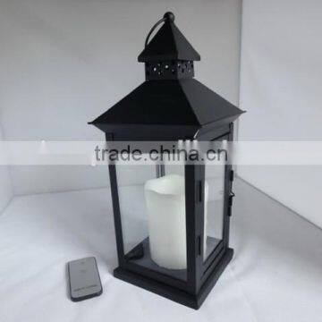 Popular LED Candle Metal Lantern for Home Decoration