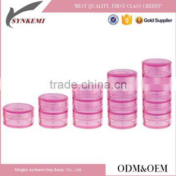 Potable packaging multi-layer plastic cosmetic jar