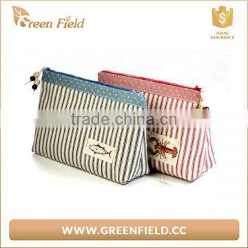 Wholesale Mini Multifunction Canvas Fabric Cosmetics Bag/Storage bags