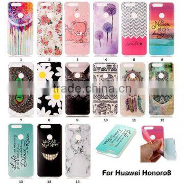 Accept Custom IMD Craft Flower Pattern Soft TPU Back Case Cover for Huawei Honor8 photo-6