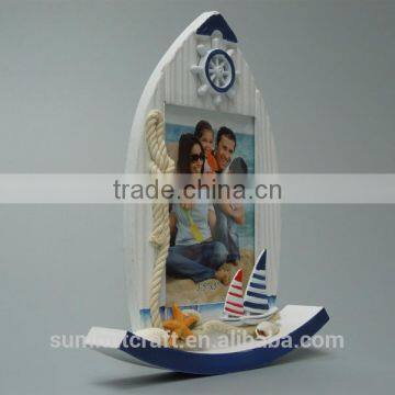 Mediterranean Handmade Boat Resin Photo Frame photo-4