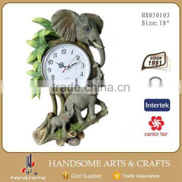 19 Resin Gift Home Decorative Angel Wall Time Clock photo-3