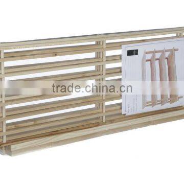 4 Tier Slatted Wooden Shoe Rack - 68 x 74 x 26 cm photo-3