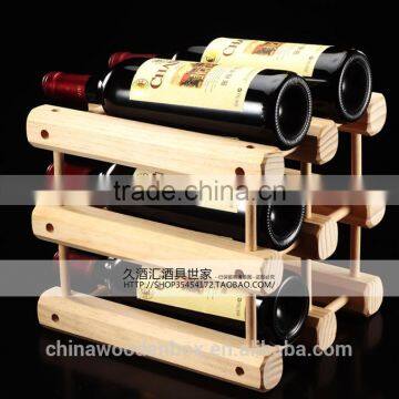 Best Quality Square Handmade Wooden Wine Rack Plywood Wine Rack / Wine Bottle Display Rack / Wine Glass Rack photo-2