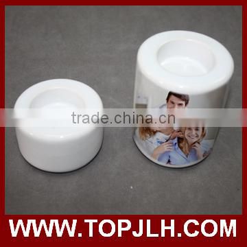 China supplier family custom printed candle holder for sublimation