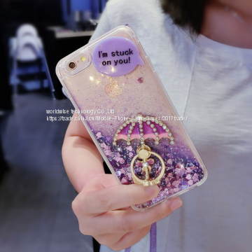 Diamond Finger Ring Stent Holder Cell Phone Cover Case Silicone Mobile Phone Cases for IPhone7/7Plus/6/6s/6plus/6splus photo-3