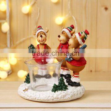 Custom Bulk Christmas Reindeer Candle Holders Decoration photo-3