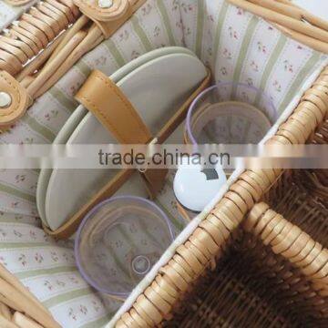 Wholesale Wicker Picnic Basket With Wine Holder for 2 Person photo-3
