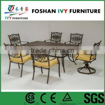 outdoor waterproof aluminium garden dining furniture