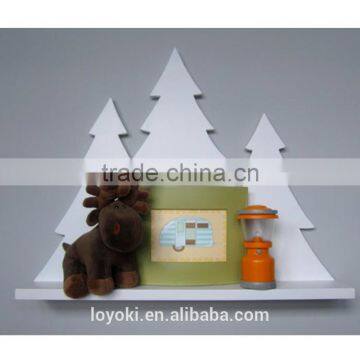 Woodland Tree Wall Shelf Medium White kids room wall decor kids shelf