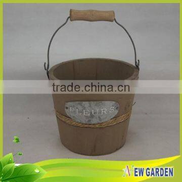 Cheaper Economical Round Wall Mounted Flower Basket With Handles photo-3