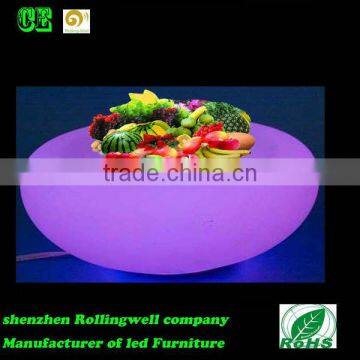Led Fruit Bowl, Plastic Fruit Tray Outdoor Patio Furniture Factory Direct Wholesale, Fruit Plate for Wedding and Home Decoration photo-2