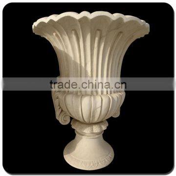Garden Decorative Stone Pot Marble Flower Pots photo-2