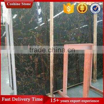 Best Quality Black And Gold Vein Black Portoro Marble