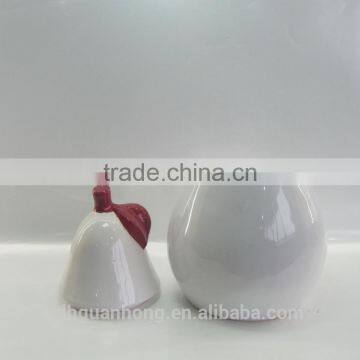 Hot Fruit Shaped Container Ceramic Pear Jar photo-6